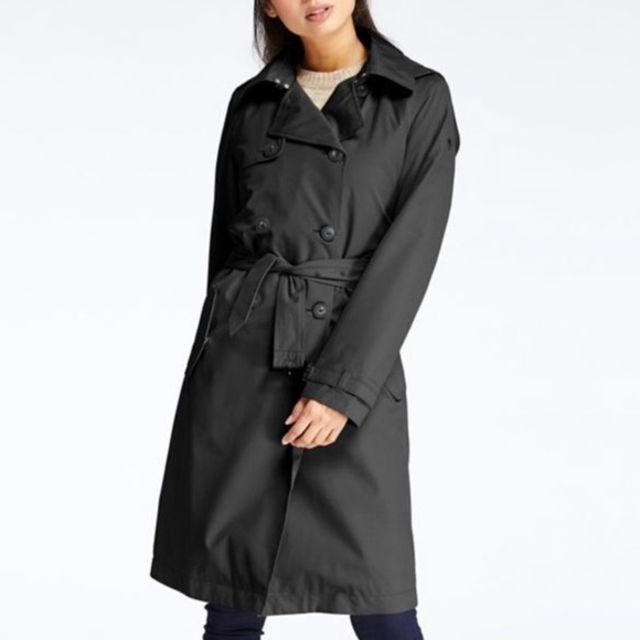 Timberland Black Waterproof Belted Trench Coat - Picture 5 of 8